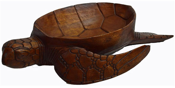 Hand Carved Mahogany Turtle Bowls
