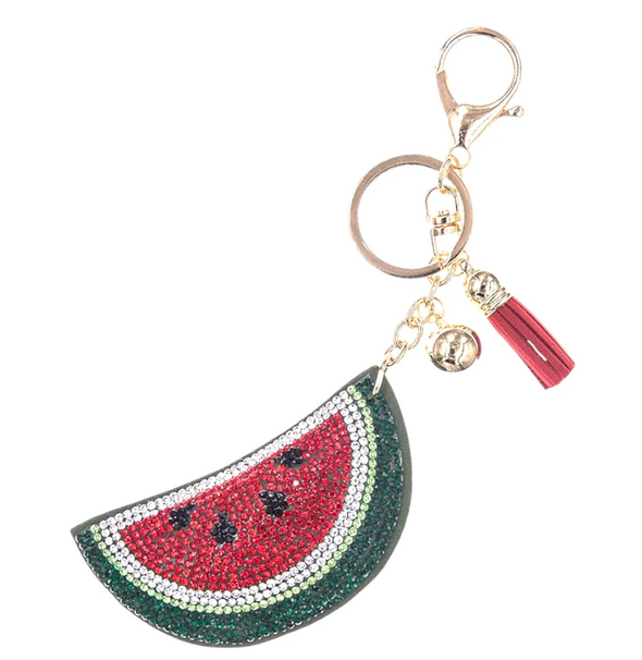 Crystal Avenue Fruit Keychains