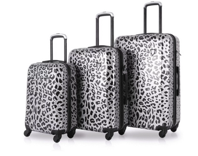 Winter Leopard Fashion Spinner Wheel Luggage by Tucci