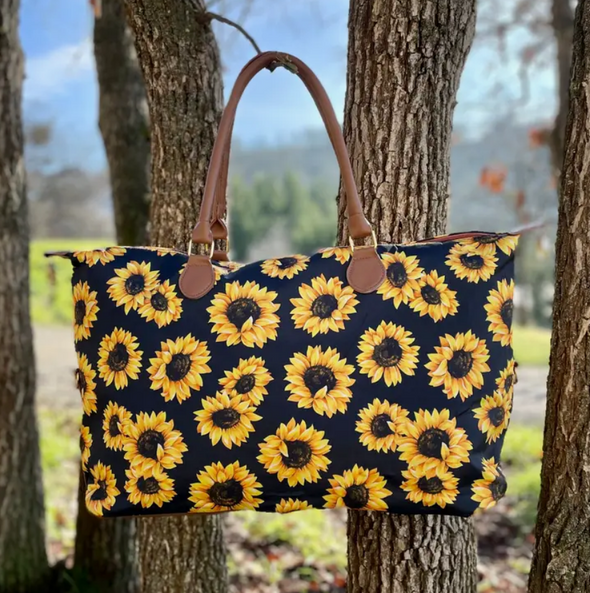 Yellow Sunflower Weekender Bag