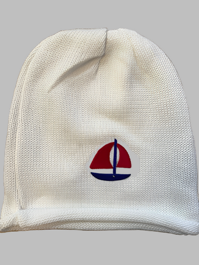 Baby Beanie with Sailboat