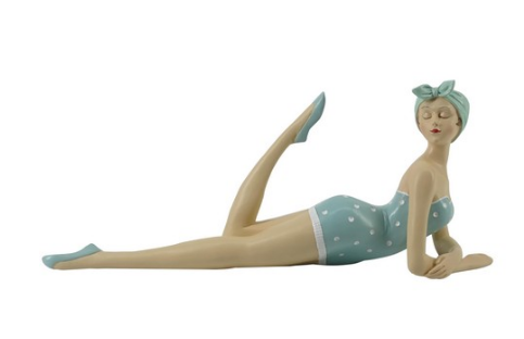 Lying Beach Lady Figurine