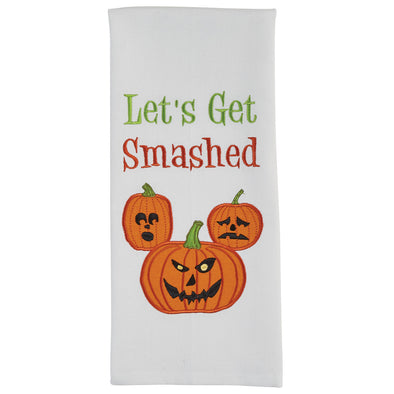 "Lets Get Smashed" Embroidered Dishtowel