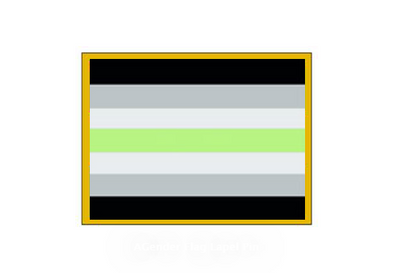 AGender Flag Lapel Pin