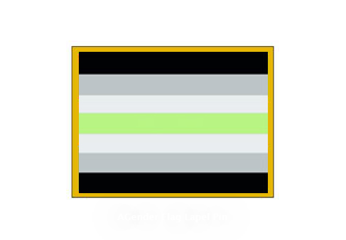 AGender Flag Lapel Pin