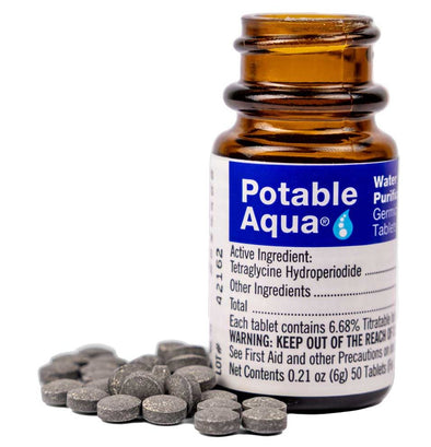 Potable Aqua Drinking Water Treatment (50 Tablets)