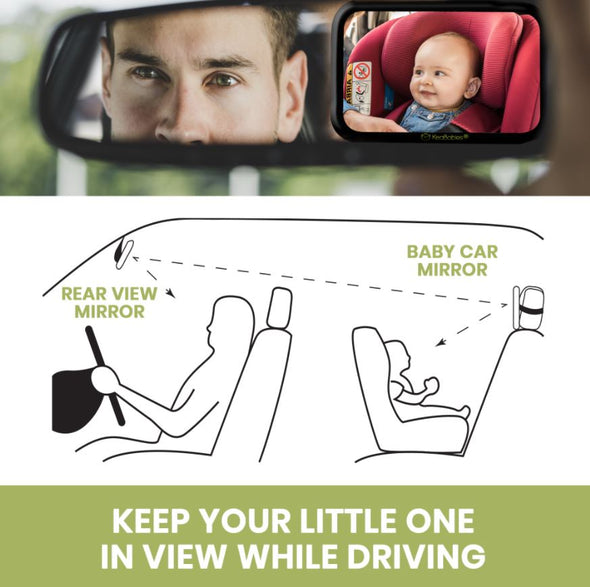 KeaBabies Baby Car Seat Mirror