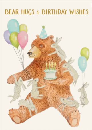 Bear Hugs & Birthday Wishes Card
