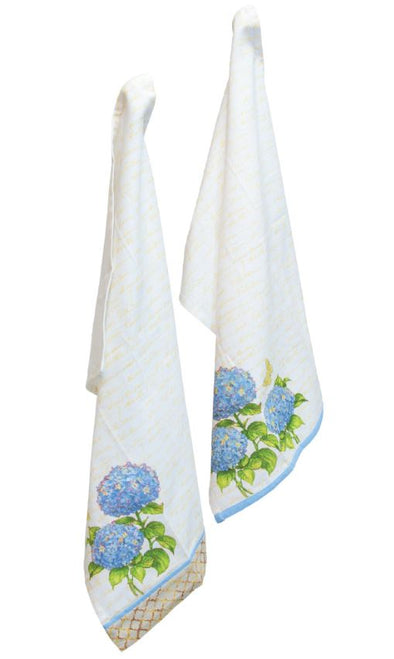 Blue Heirloom Hydrangea Tea Towel (Set of 2)
