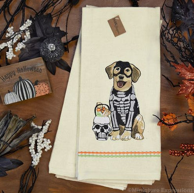 Bones Dog Dish Towel