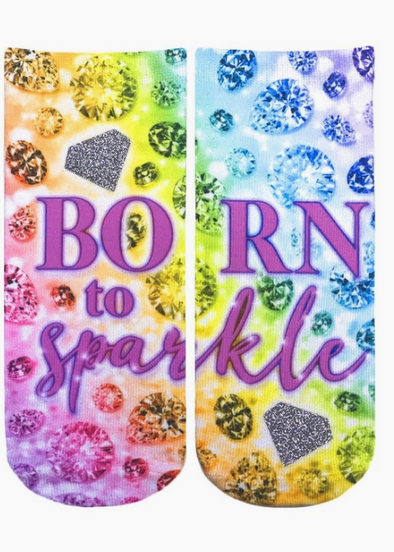Born to Sparkle Glitter Socks