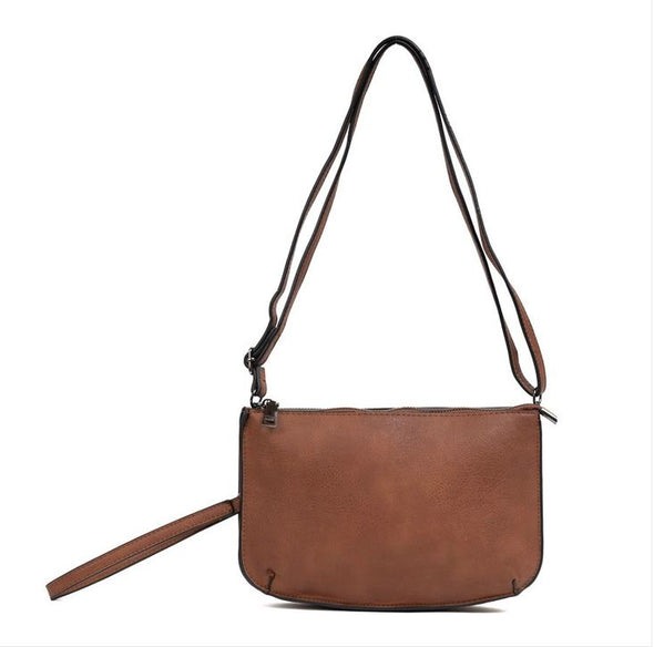 Vegan Leather Brown Handbag