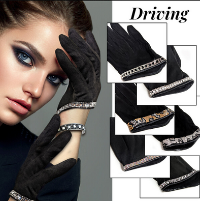 Bubbles & Bling Driving Gloves