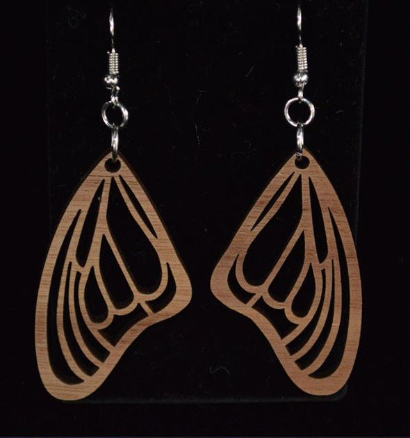 Butterfly Wing Wood Earrings