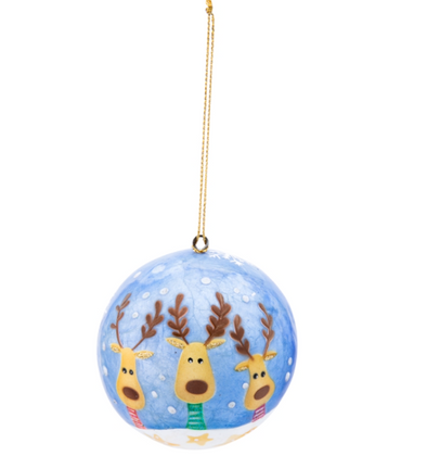 Capiz Ornament with Reindeer