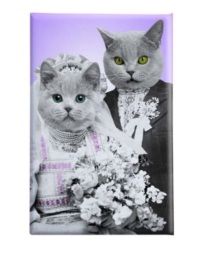 Cat Wedding Magnet