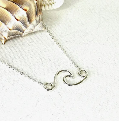 Catch a Wave Silver Plated Necklace