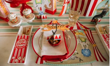 Circus Tent Paper Placemats (Set of 12)