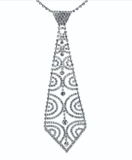 Crystal Tie Necklace