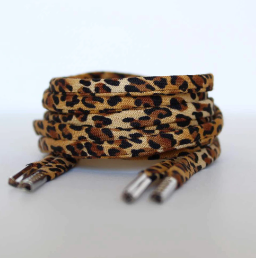 Leopard Print Shoelaces