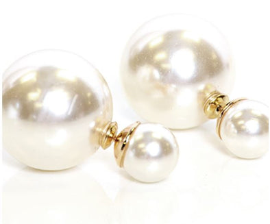 Double Bubble Pearl Earrings