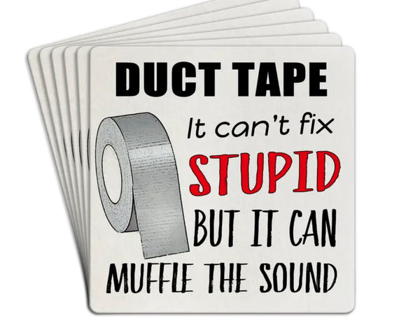 "Duct Tape" Paper Coasters
