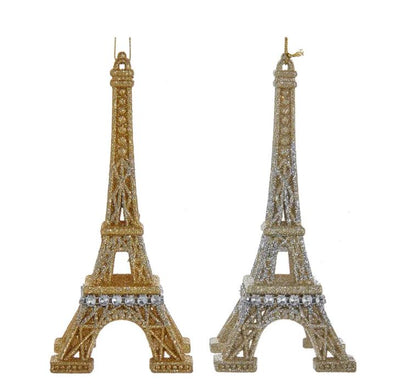 Glitter Eiffel Tower Acrylic Ornaments