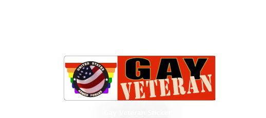 Gay Veteran Sticker