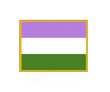 Gender Queer Pride Lapel Pin
