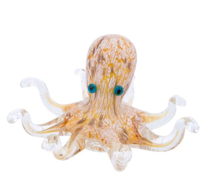 Blue Eyed Glass Octopus Figurine