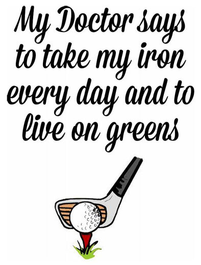 Golfing Tea Towel