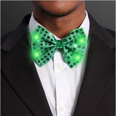 Sequin Green Bow Tie