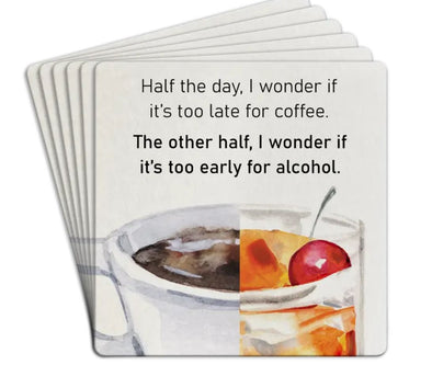 "Half the Day I Wonder" Paper Coasters