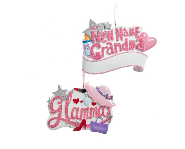 "Glamma" and "My Name is Grandma" Ornament