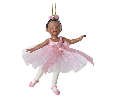 African American Little Ballerina Ornament by Kurt Adler