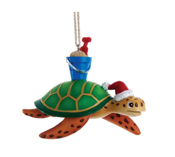Beach Turtle Ornament by Kurt Adler