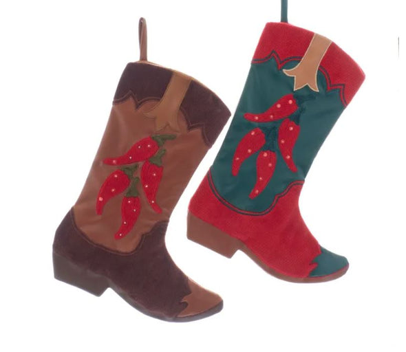 Chili Boot Christmas Stockings