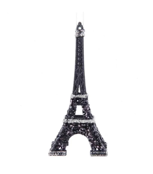 Glitter Eiffel Tower Acrylic Ornaments