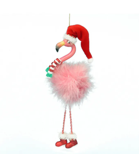 Flamingo with Dangle Legs Ornament from Kurt Adler