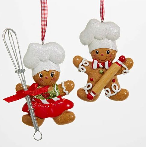 Gingerbread Boy/Girl Chef Ornament