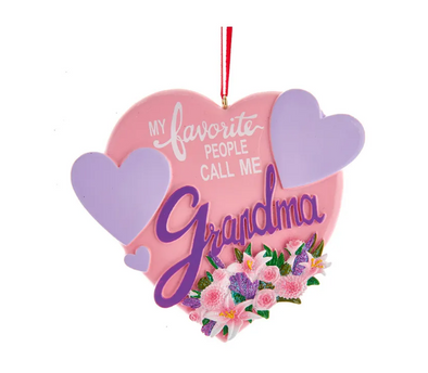 "My Favorite People Call Me Grandma" Ornament