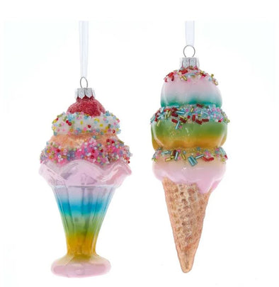 Ice Cream Glass Ornaments