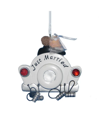 "Just Married" Ornament for Personalization