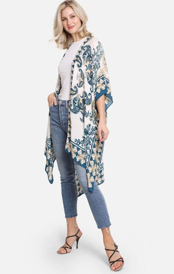 Paisley Print Kimono