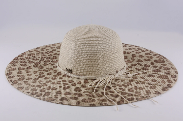 Leopard Print Floppy Sun Hat