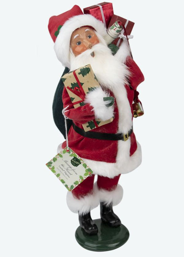 Byers' Choice Message Santa