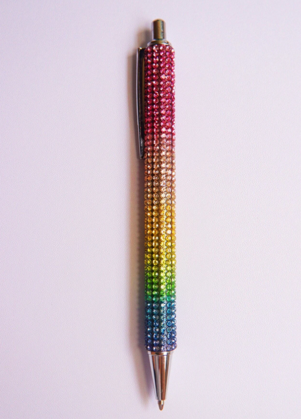 Multicolor Rhinestone Ballpoint Pen