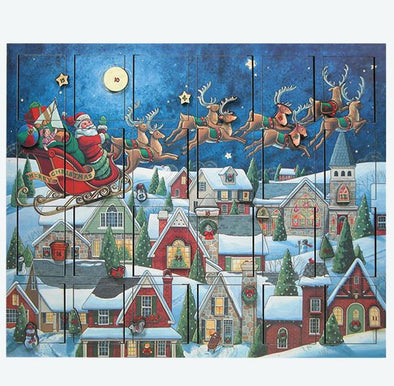 Byers' Choice Musical Santa's Sleigh Advent Calendar