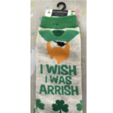 "I Wish I Was Arrish" Men's Crew Socks