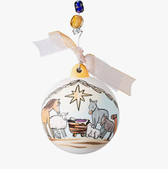 Nativity Thrill of Hope Ball Ornament